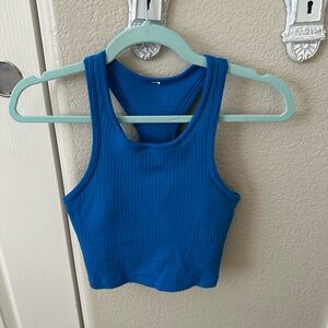 Lululemon cropped ebb to street racerback (poolside)